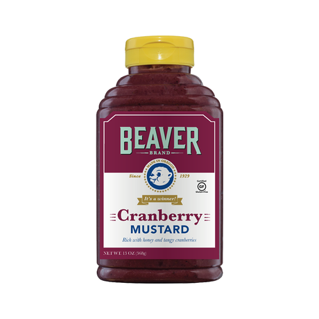 BEAVER: Mustard Sqz Cranbry, 13 oz - #tag1# - #tag2#