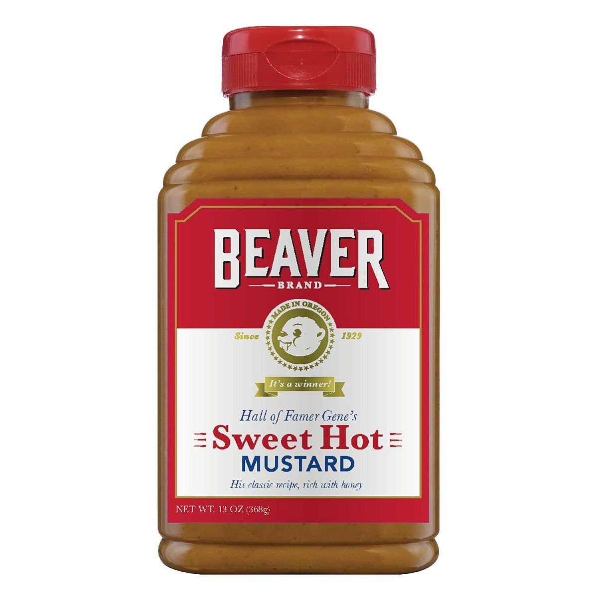 BEAVER: Mustard Sqz Sweet Hot, 13 oz - #tag1# - #tag2#