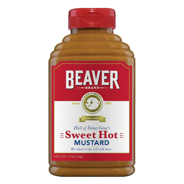 BEAVER: Mustard Sqz Sweet Hot, 13 oz - #tag1# - #tag2#