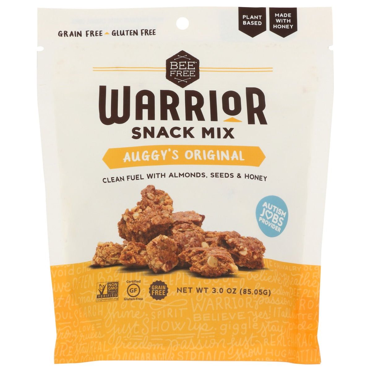 BEEFREE: Warrior Snack Mix Auggy's Original, 3 oz - #tag1# - #tag2#