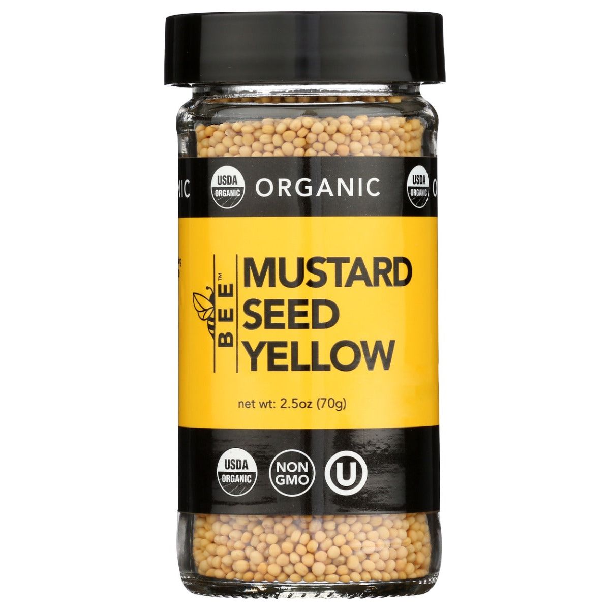 BEESPICES: Organic Mustard Seed Yellow, 2.5 oz - #tag1# - #tag2#