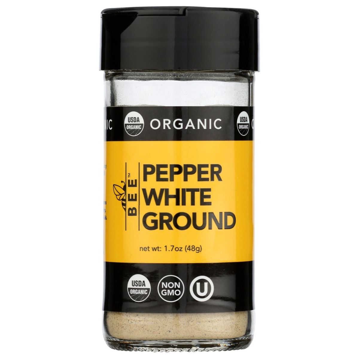 BEESPICES: Organic Pepper White Ground, 1.7 oz - #tag1# - #tag2#