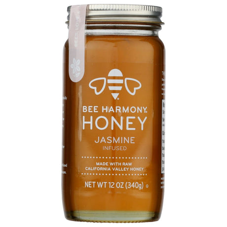 BEE HARMONY: Jasmine Infused Honey, 12 oz - #tag1# - #tag2#