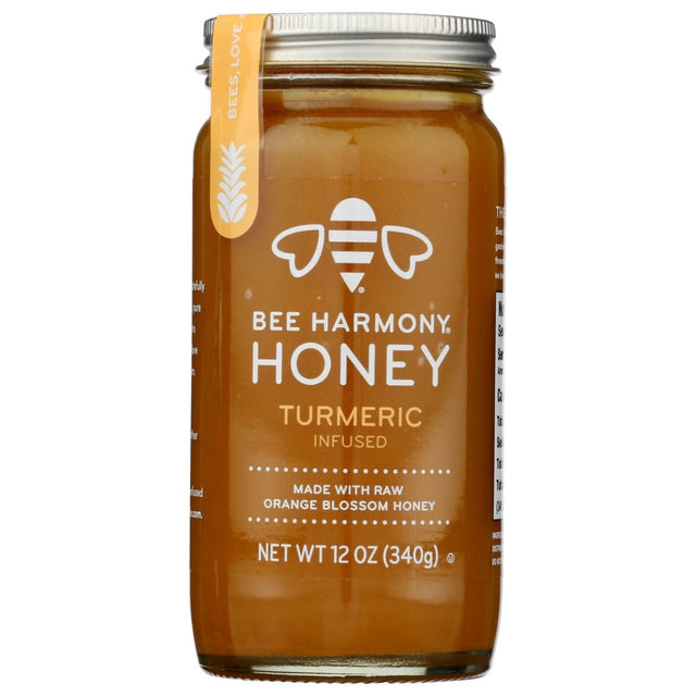 BEE HARMONY: Turmeric Infused Honey, 12 oz - #tag1# - #tag2#