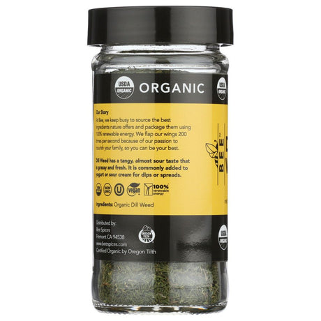 BEE SPICES: Organic Dill Weed, 0.5 oz - #tag1# - #tag2#