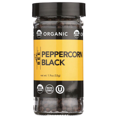 BEE SPICES: Spices Pepprcrn Blk Org, 1.9 oz - #tag1# - #tag2#