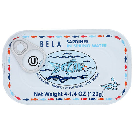 BELA: Sardines In Spring Water, 4.25 oz - #tag1# - #tag2#