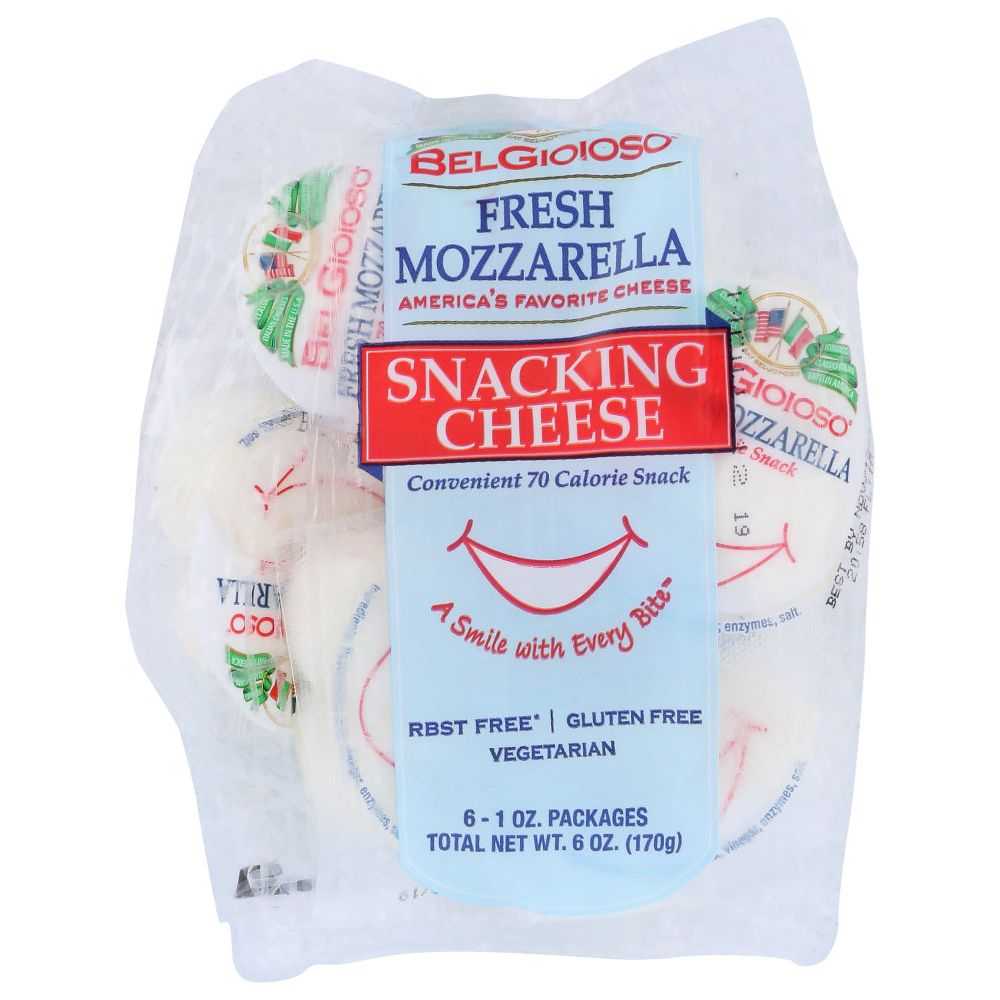 BELGIOIOSO: Fresh Mozzarella Snacking Cheese, 6 oz - #tag1# - #tag2#