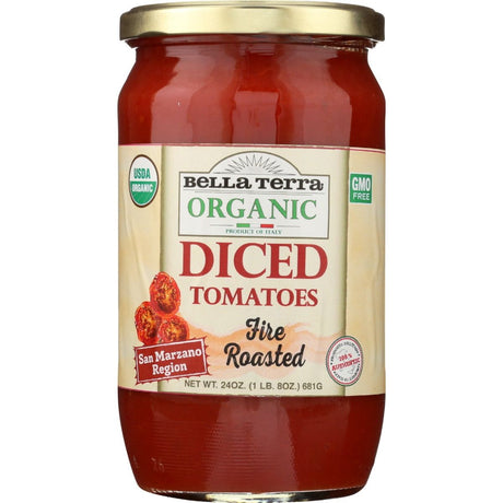 BELLA TERRA: Diced Tomatoes Fire Roasted, 24 oz - #tag1# - #tag2#