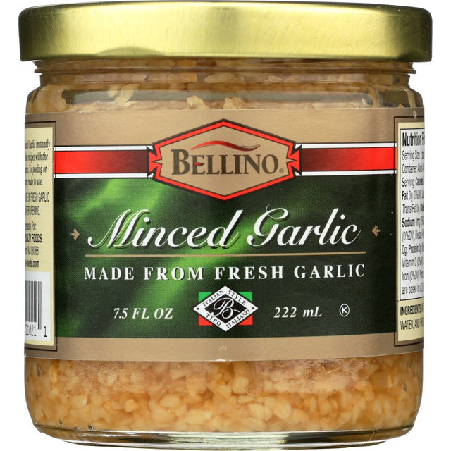 BELLINO: Minced Garlic Made From Fresh Garlic, 7.5 oz - #tag1# - #tag2#