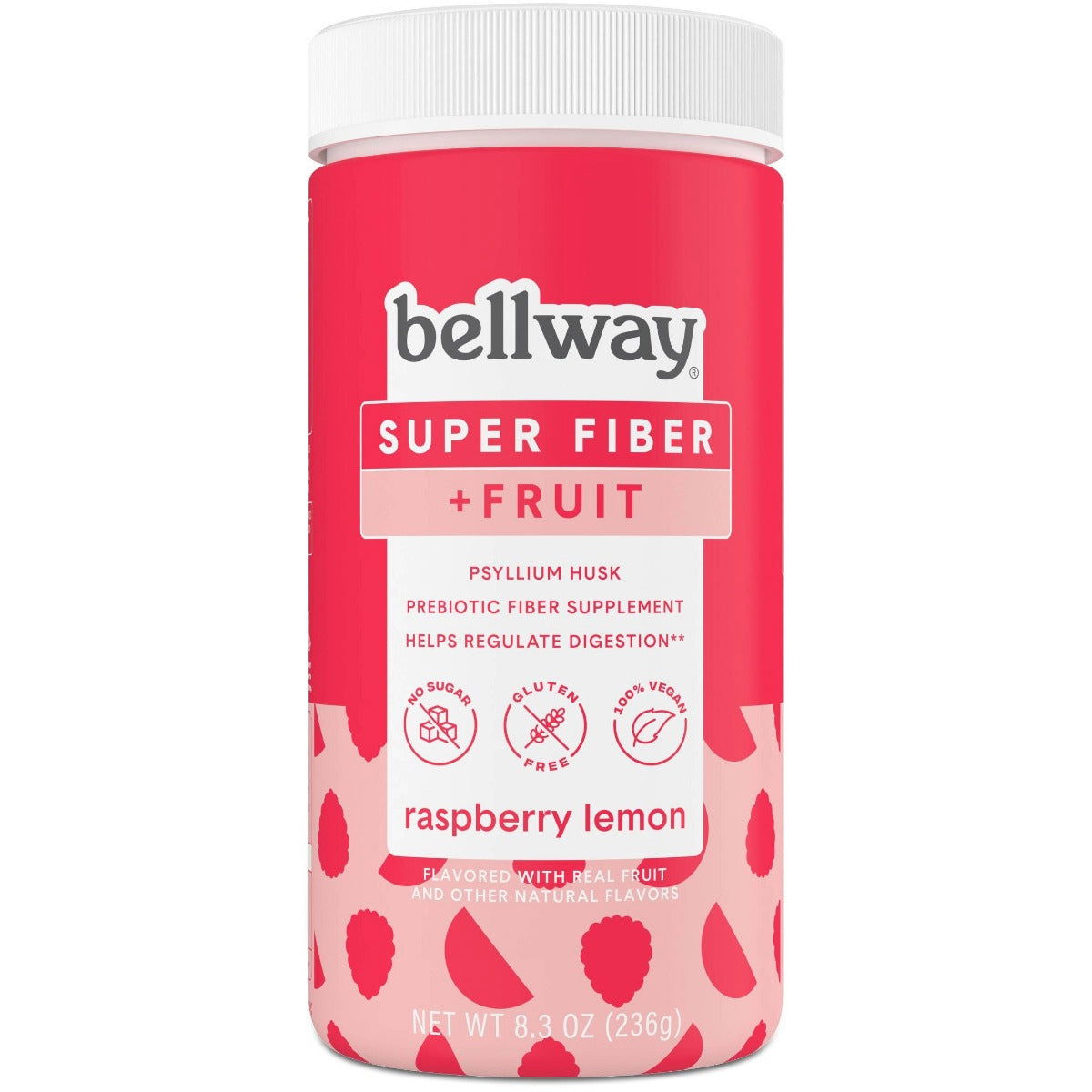 BELLWAY: Super Fiber Raspberry Lemon Supplement Powder, 8.3 oz - #tag1# - #tag2#
