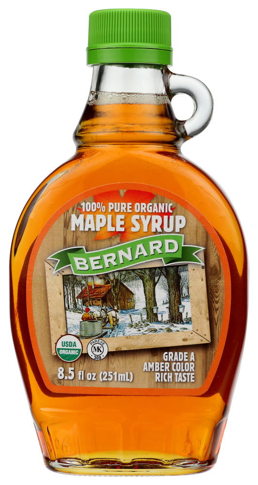 BERNARD: Pure Organic Maple Syrup, 8.5 fo - #tag1# - #tag2#
