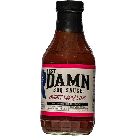 BEST DAMN BBQ SAUCE: Sweet Lady Love BBQ Sauce, 20 oz - #tag1# - #tag2#