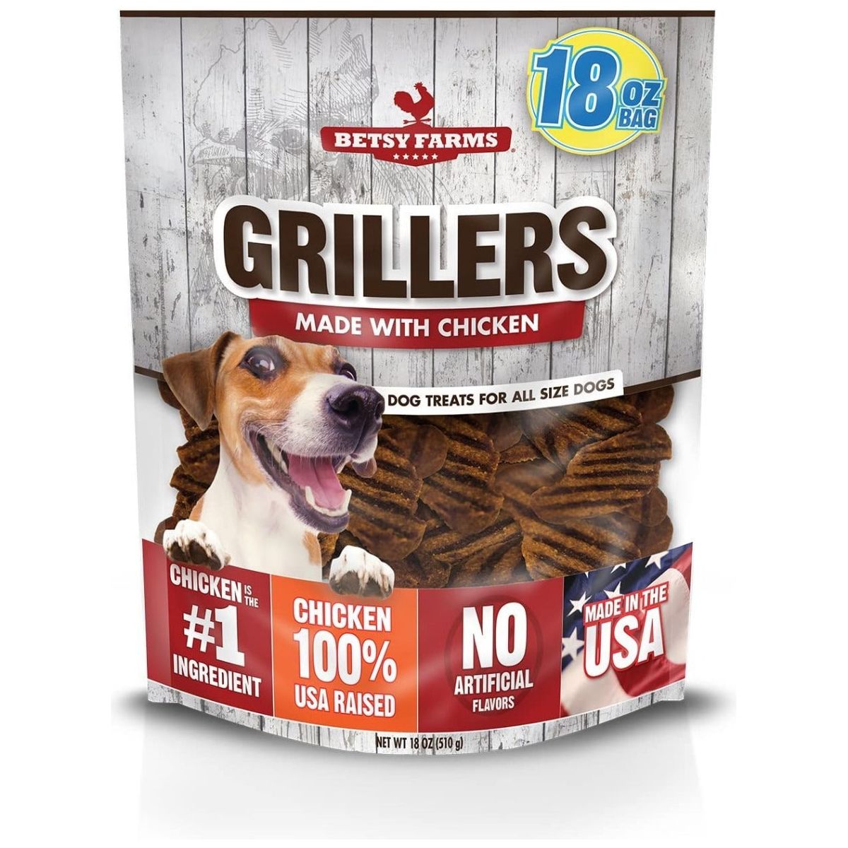 BETSY FARMS: Chicken Grillers Dog Jerky Treats, 18 oz - #tag1# - #tag2#