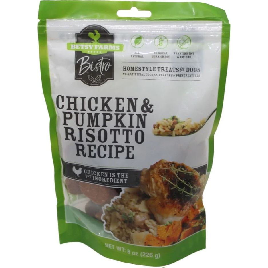 BETSY FARMS: Chicken Pumpkin Risotto Recipe Dog Treat, 8 oz - #tag1# - #tag2#