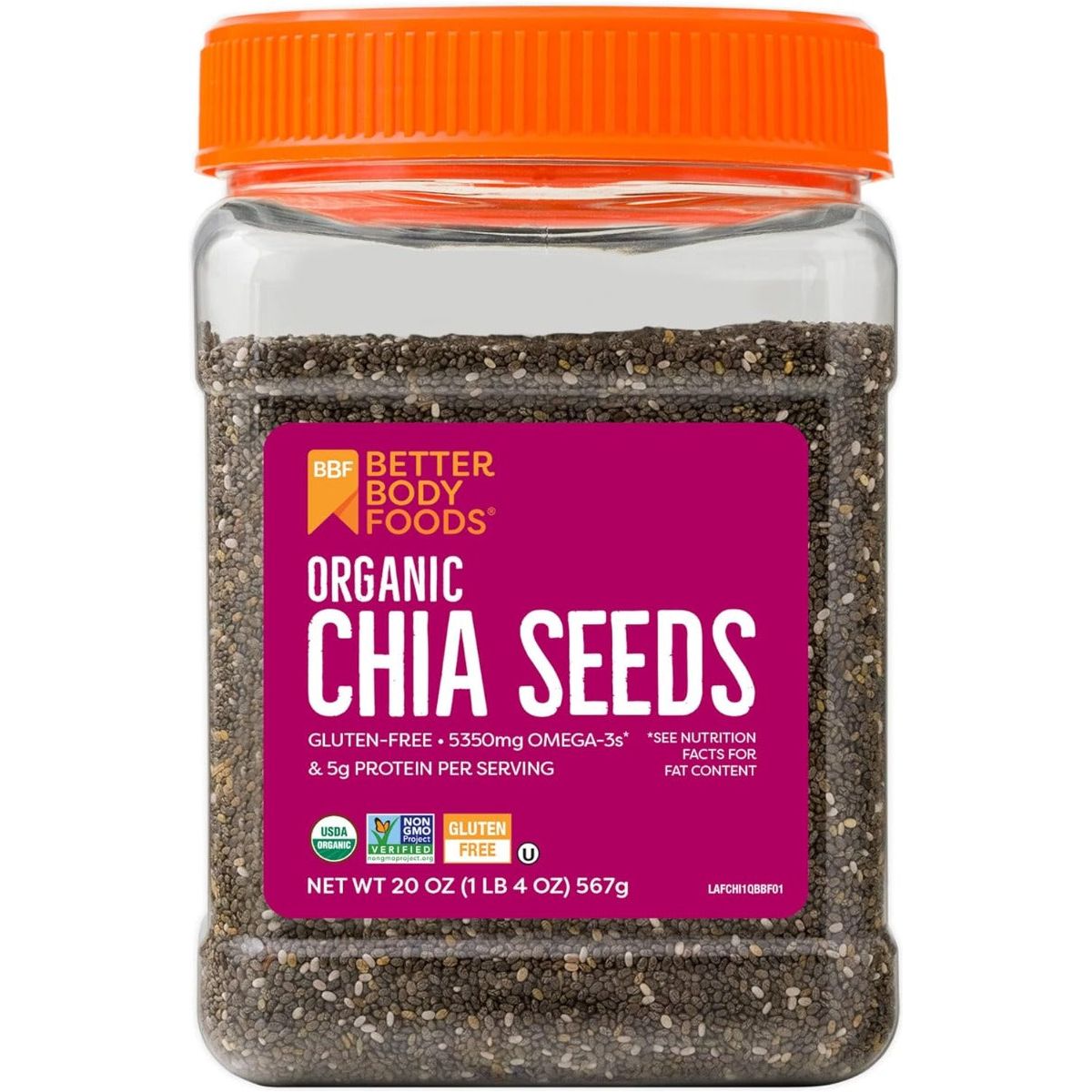 BETTERBODY: Chia Seed Black, 1.25 lb - #tag1# - #tag2#