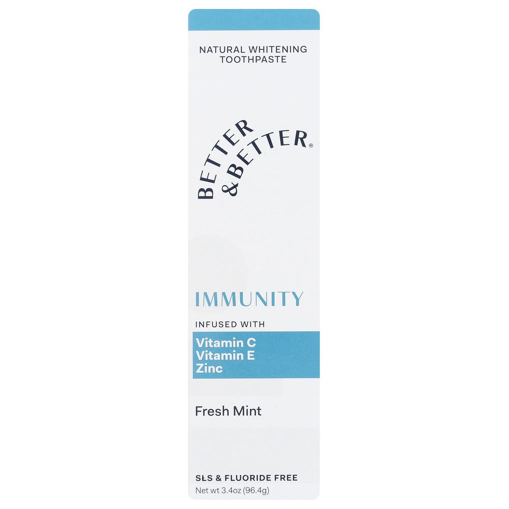 BETTER AND BETTER: Toothpaste Immunity Sngl, 3.4 oz - #tag1# - #tag2#