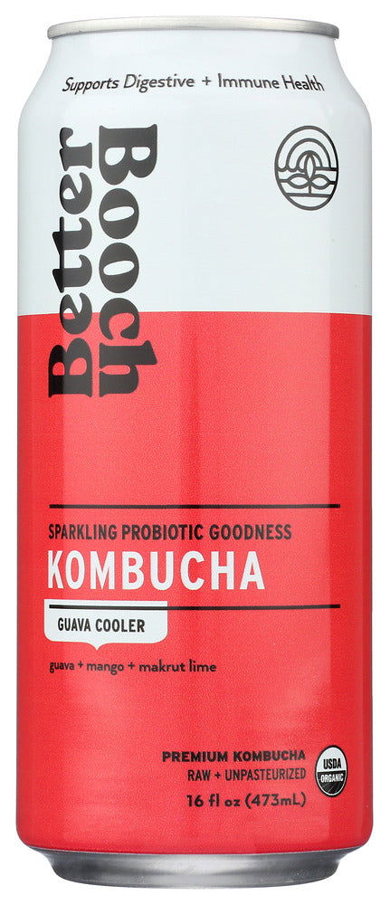 BETTER BOOCH: Kombucha Guava Cooler, 16 fo - #tag1# - #tag2#
