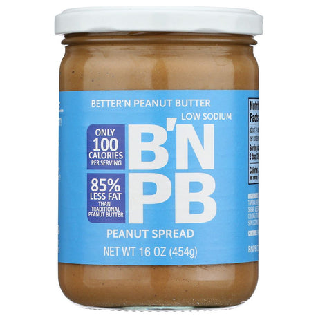 BETTER N PEANUT BUTTER: Peanut Spread Low Sodium, 16 oz - #tag1# - #tag2#