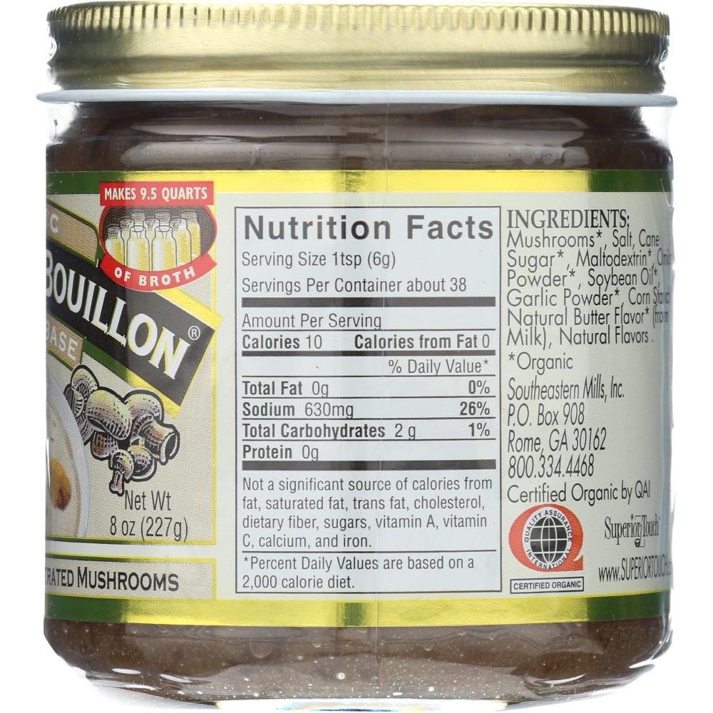 BETTER THAN BOUILLON: Base Mushroom Organic, 8 oz - #tag1# - #tag2#