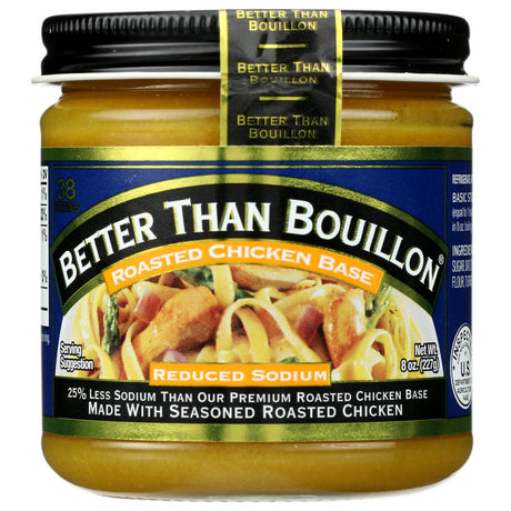 BETTER THAN BOUILLON: Reduced Sodium Roasted Chicken Base, 8 oz - #tag1# - #tag2#