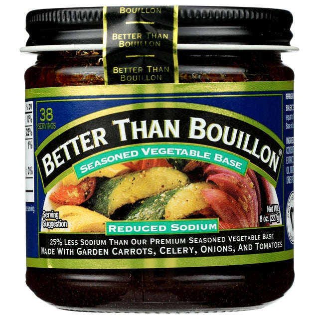 BETTER THAN BOUILLON: Seasoned Vegetable Base Reduced Sodium, 8 oz - #tag1# - #tag2#