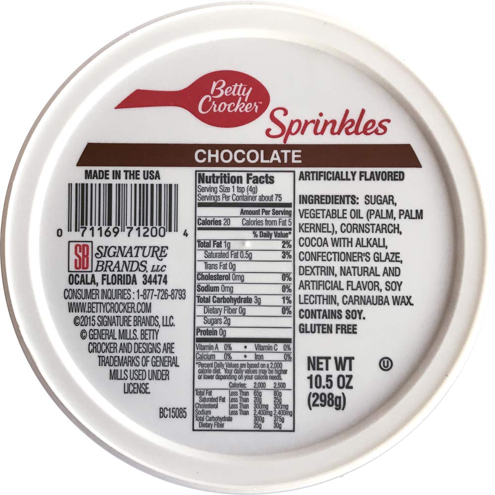 BETTY CROCKER: Chocolate Sprinkles, 10.5 oz - #tag1# - #tag2#