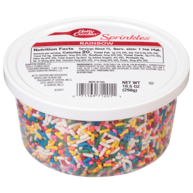 BETTY CROCKER: Rainbow Sprinkles, 10.5 oz - #tag1# - #tag2#