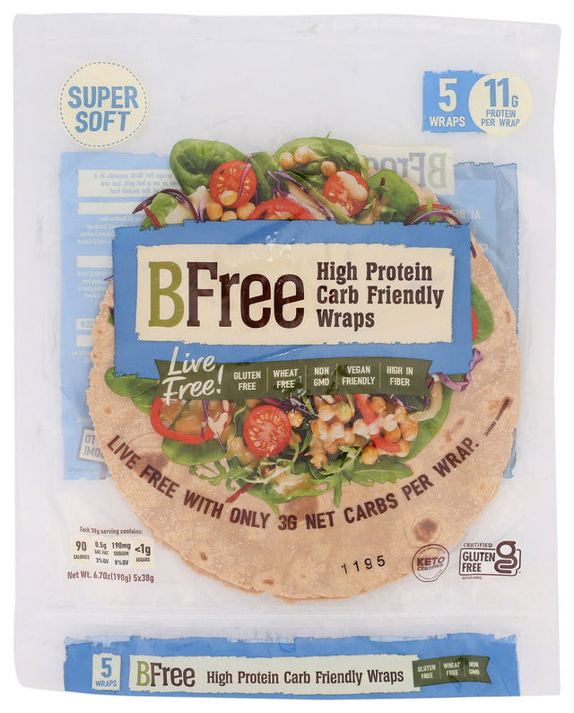 BFREE: High Protein Wraps, 4 pc - #tag1# - #tag2#