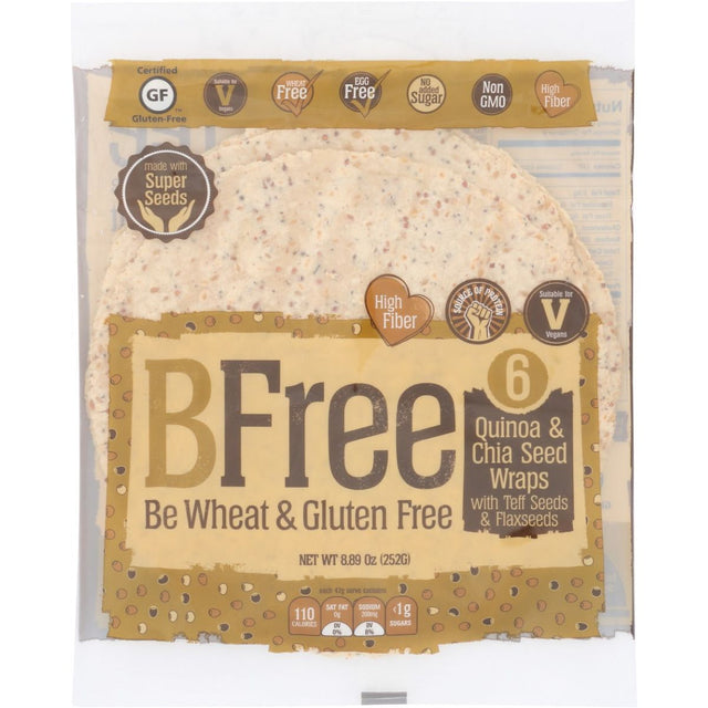 BFREE: Quinoa And Chia Wrap 9In 6Pk, 8.9 oz - #tag1# - #tag2#