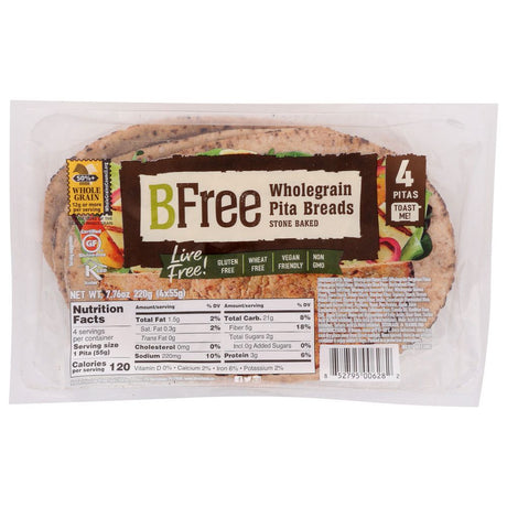 BFREE: Wholegrain Pita Breads, 7.76 oz - #tag1# - #tag2#
