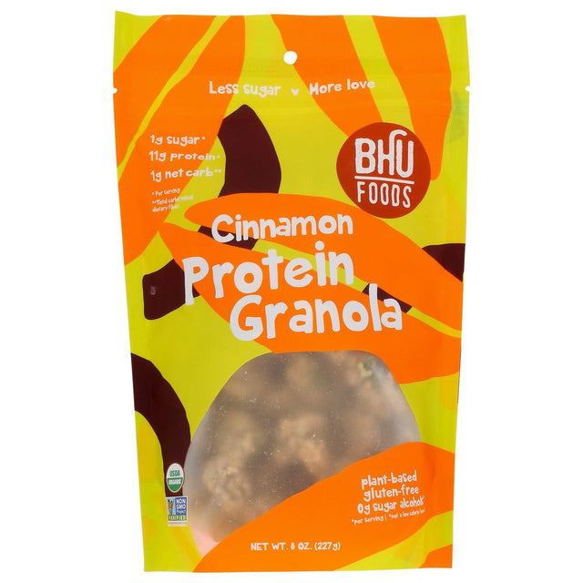 BHU FOODS: Cinnamon Protein Granola, 8 oz - #tag1# - #tag2#