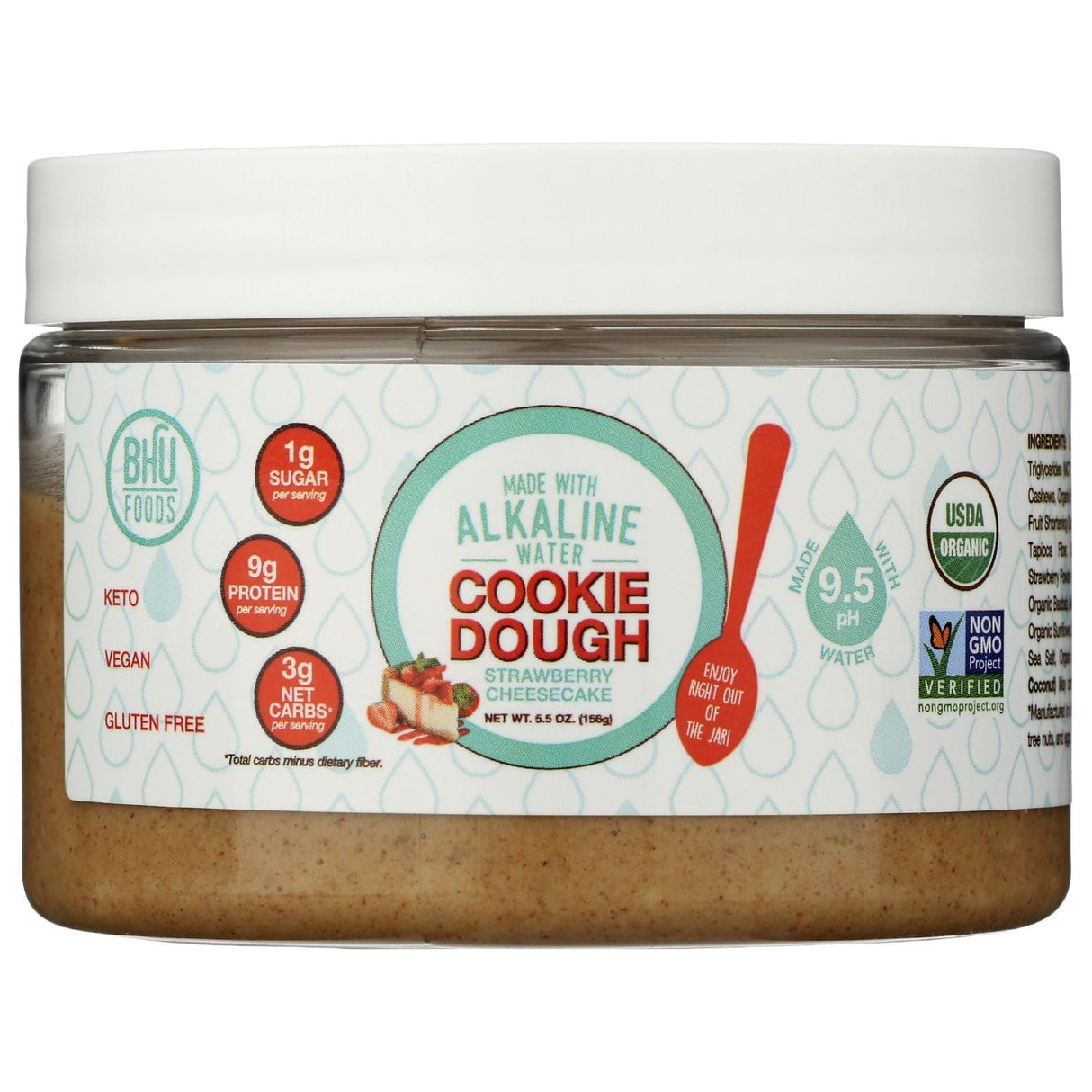 BHU FOODS: Ckie Dgh Jar Straw Chscke, 5.5 oz - #tag1# - #tag2#
