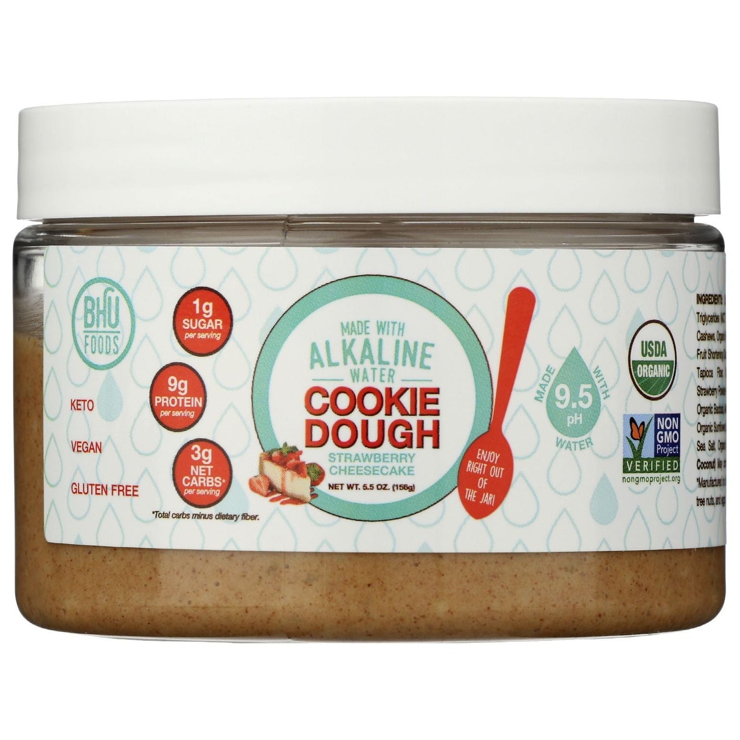 BHU FOODS: Ckie Dgh Jar Straw Chscke, 5.5 oz - #tag1# - #tag2#