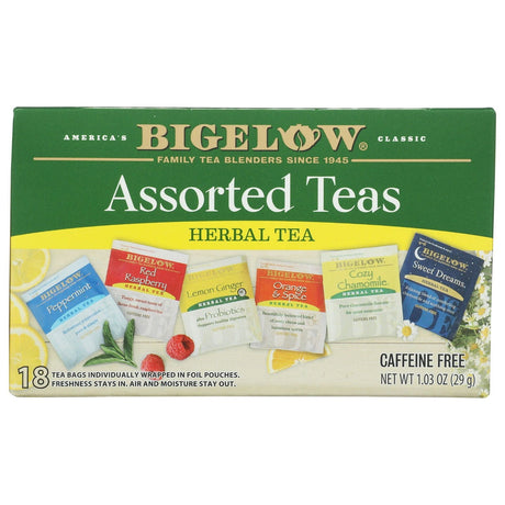 BIGELOW: Assorted Herb Teas Six Variety Pack Caffeine Free 18 Tea Bags - #tag1# - #tag2#