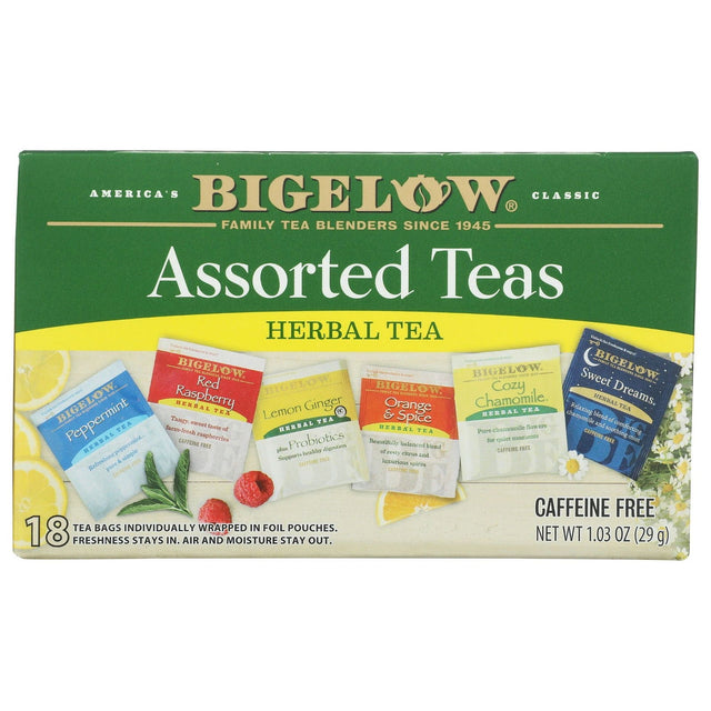 BIGELOW: Assorted Herb Teas Six Variety Pack Caffeine Free 18 Tea Bags - #tag1# - #tag2#
