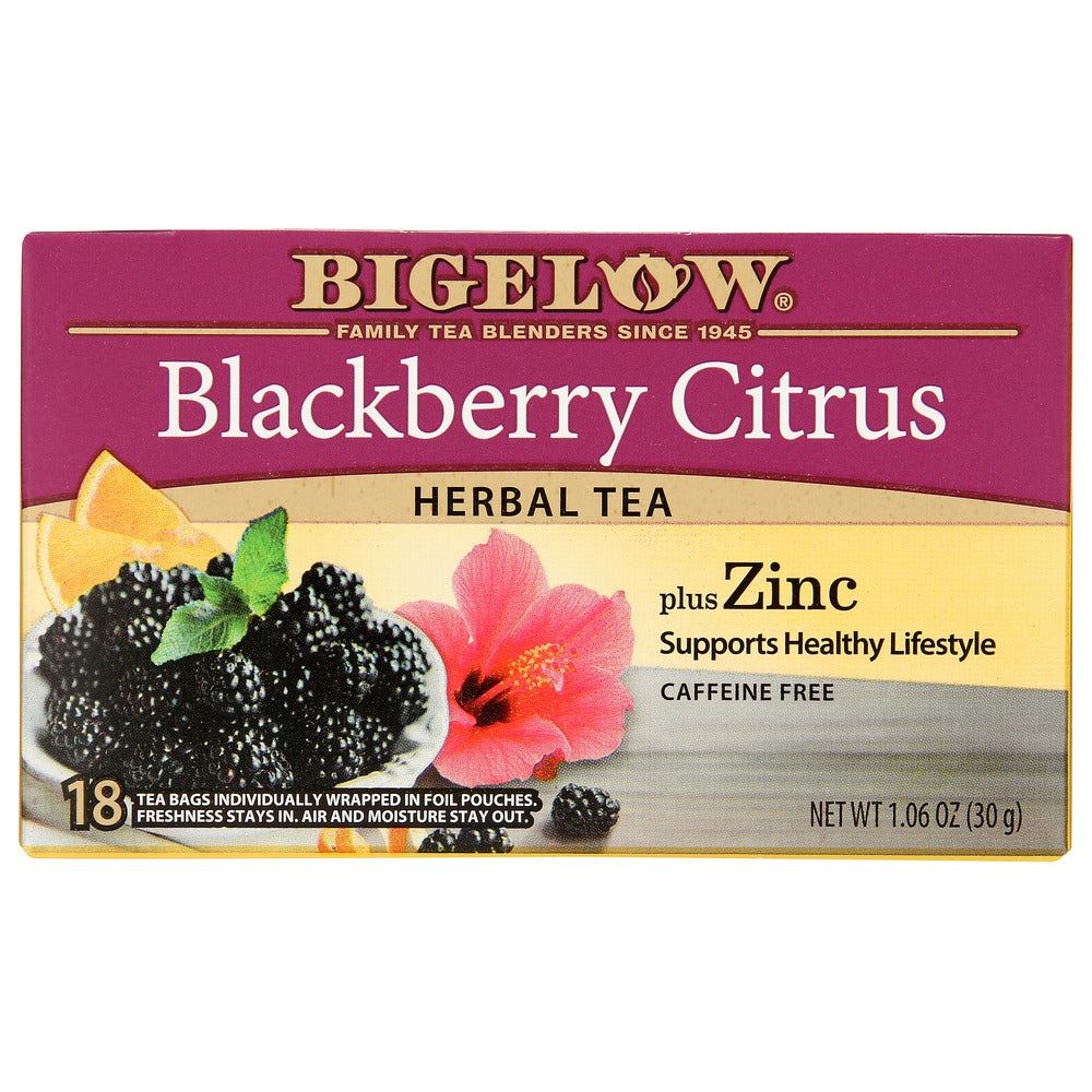 BIGELOW: Blackberry Citrus Plus Zinc Herbal Tea, 1.06 oz - #tag1# - #tag2#
