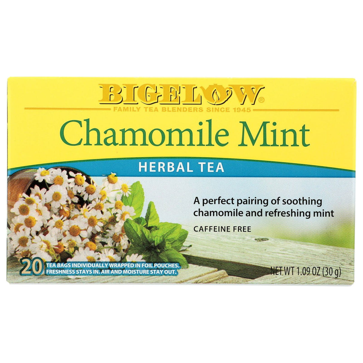 BIGELOW: Chamomile Mint Herbal Tea 20bg, 1.09 oz - Sunshine Co Op. - #tag1# - #tag2# - #tag3# - #tag4#