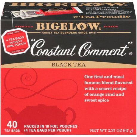 BIGELOW: Constant Comment Black Tea 40 Count, 2.37 oz - #tag1# - #tag2#