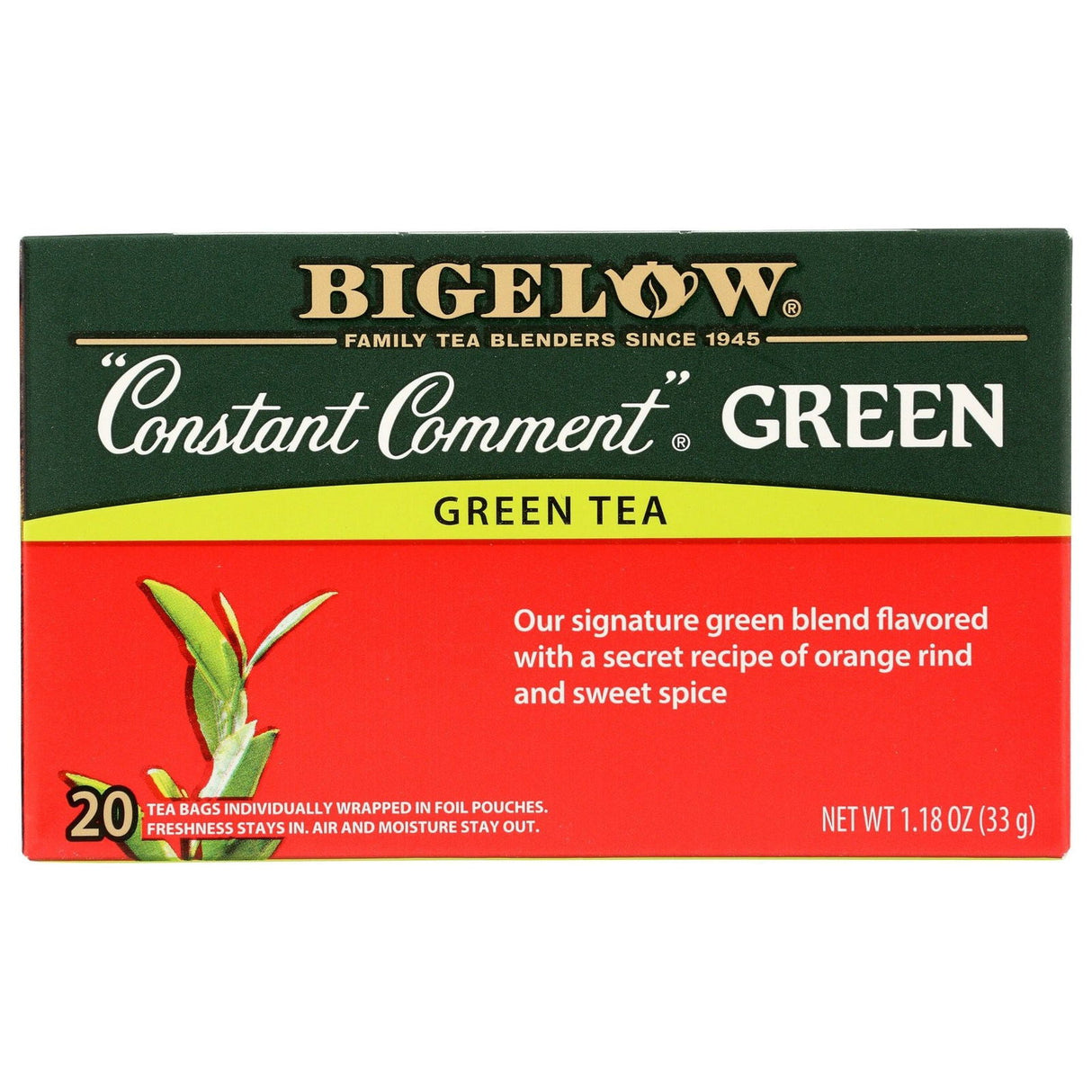 BIGELOW: Constant Comment Green Tea 20Bg, 1.18 oz - #tag1# - #tag2#