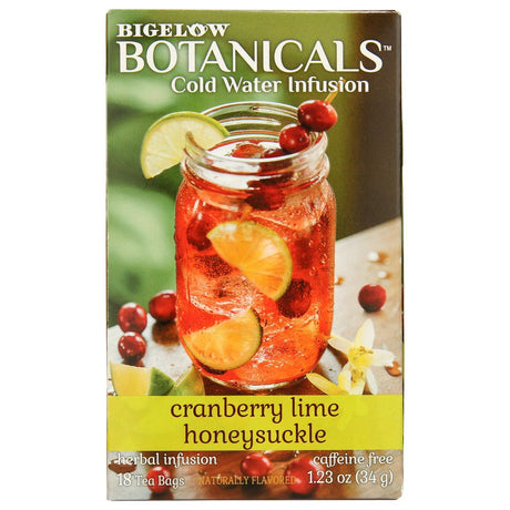 BIGELOW: Cranberry Lime Honeysuckle 18 Teabags, 1.23 oz - #tag1# - #tag2#
