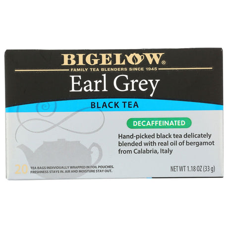 BIGELOW: Earl Grey Decaf Black Tea 20Bg, 1.18 oz - Sunshine Co Op. - #tag1# - #tag2# - #tag3# - #tag4#