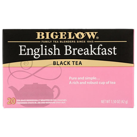 BIGELOW: English Breakfast Black Tea 20 Bags, 1.5 oz - #tag1# - #tag2#