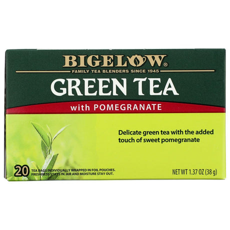 BIGELOW: Green Tea With Pomegranate 20 Tea Bags, 1.37 oz - #tag1# - #tag2#