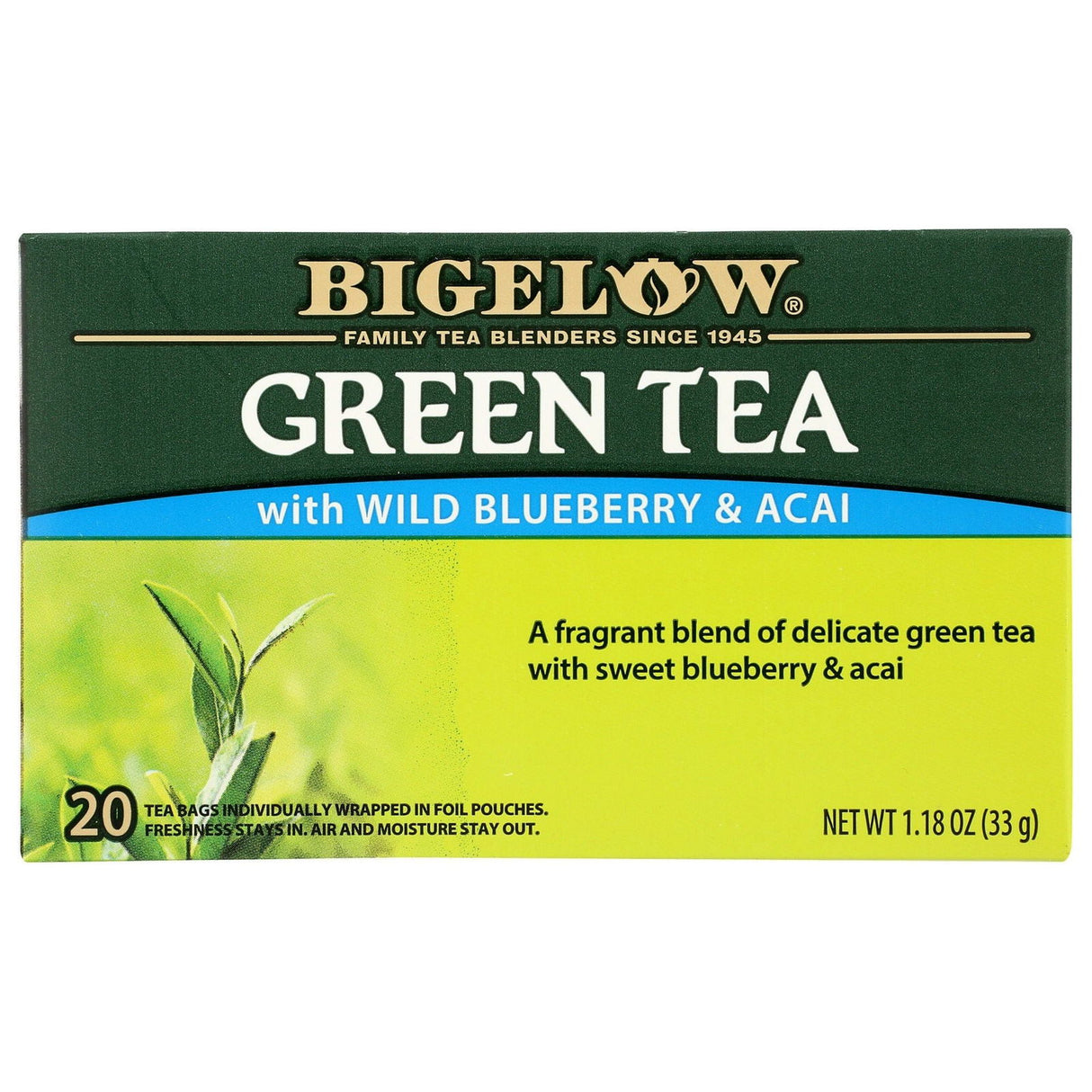 BIGELOW: Green Tea With Wild Blueberry Acai, 1.18 oz - #tag1# - #tag2#