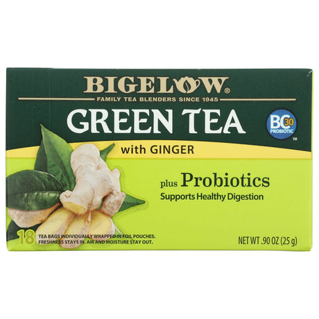 BIGELOW: Green Tea with Ginger Plus Probiotics, 0.9 oz - #tag1# - #tag2#