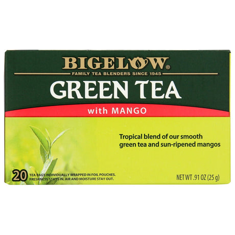 BIGELOW: Green Tea with Mango 20Bg, 0.91 oz - #tag1# - #tag2#