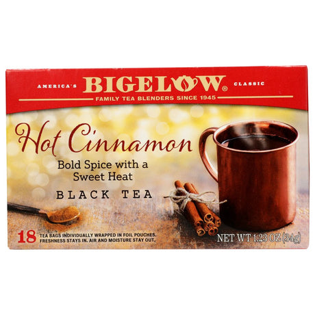 BIGELOW: Hot Cinnamon Black Tea 18 Teabags, 1.23 oz - #tag1# - #tag2#