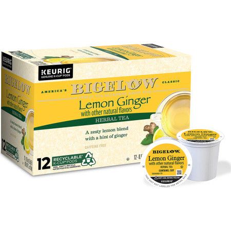 BIGELOW: Lemon Ginger 12 KCup Pods, 1.2 oz - #tag1# - #tag2#