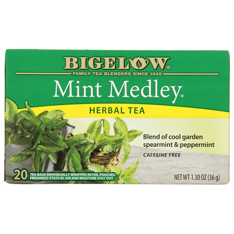 BIGELOW: Mint Medley Herbal Tea 20 Bags, 1.3 oz - Sunshine Co Op. - #tag1# - #tag2# - #tag3# - #tag4#